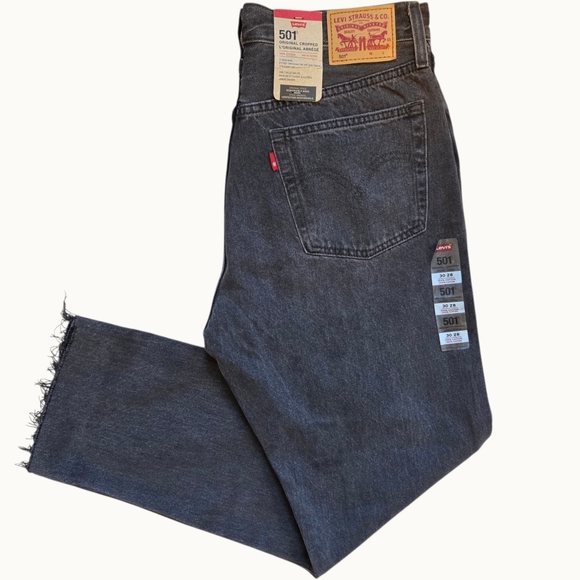 Levi's Denim - NWT Levi’s 501 Original Cropped Jeans | High-Rise Straight Leg | Dark Wash